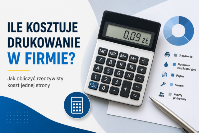 Ile kosztuje drukowanie w firmie? Jak obliczyć rzeczywisty koszt jednej strony?