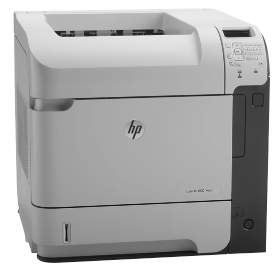 Urządzenie HP LaserJet M603DN — przykładowa konfiguracja