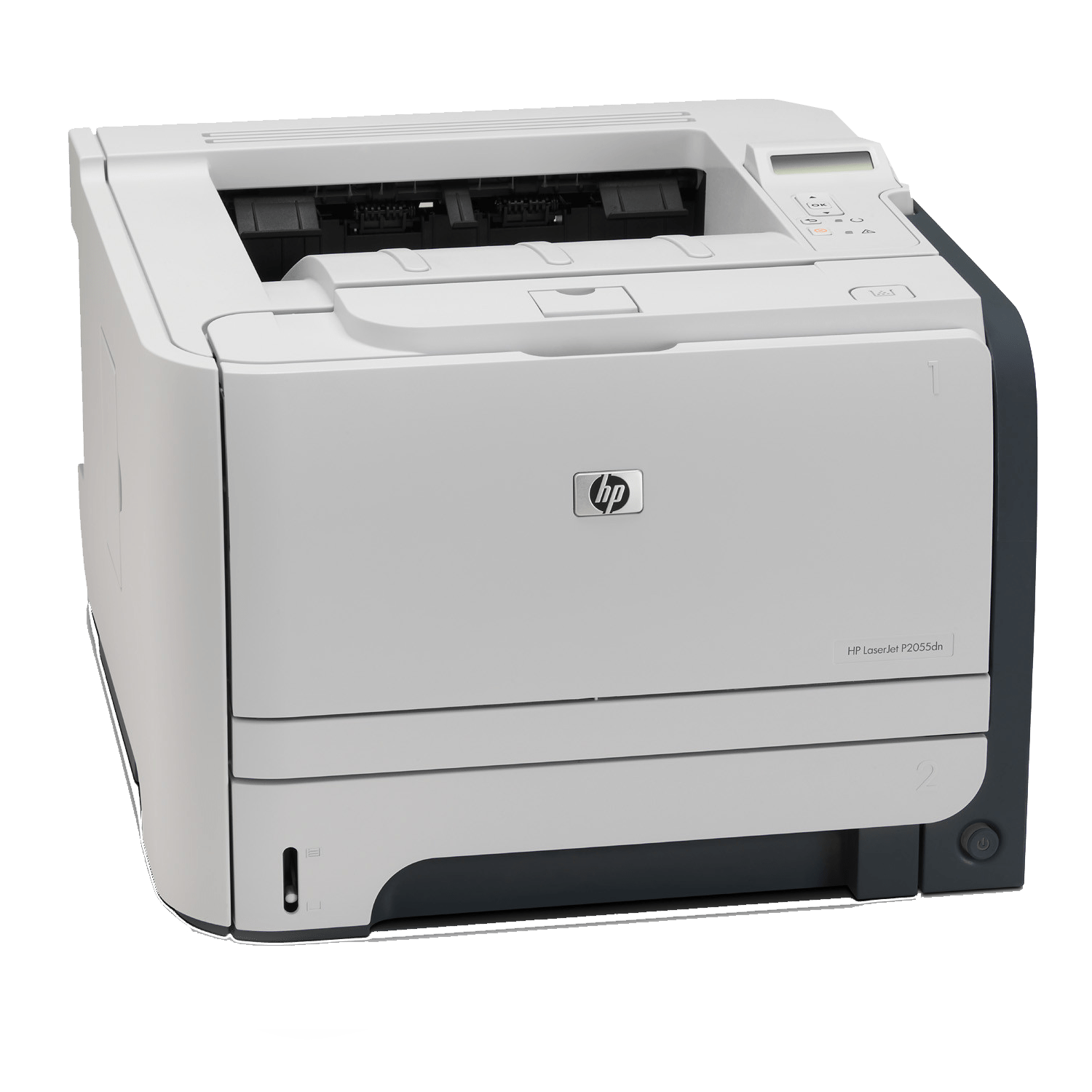 Urządzenie HP LaserJet P2055DN — przykładowa konfiguracja