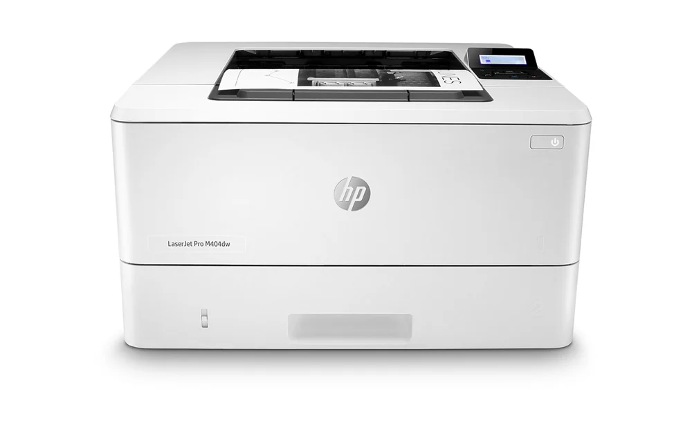 Urządzenie HP LaserJet Pro M404 — przykładowa konfiguracja
